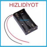 18650 Pil Yuvası 2'Li İkili Seri Bağlantılı Kaliteli Arduino