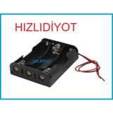 18650 Pil Yuvası 3 Lü Üçlü Seri Bağlantılı Kaliteli Arduino