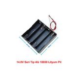 18650 Pil Yuvası 4x Seri