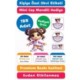 188 Adet Roblox Pembe Kişiye Özel Okul Etiketi Kalem Defter Kitap Isimlik Sticker Seti M28 - Beyaz