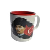 1881 193x Atatürk Mustafa Kemal Atatürk Baskılı Porselen Kupa Bardak