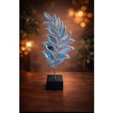 18cm-35cmlik ebatlarda kırılmaz polyester,yaprak desenliaynalı kaideli biblo a-1002