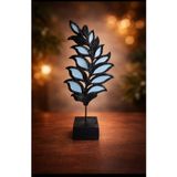 18cm-35cmlik ebatlarda kırılmaz polyester,yaprak desenliaynalı kaideli biblo a-1002b