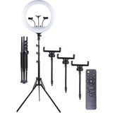18inç Ring Light Selfie Işığı Tiktok Video Youtube Işığı Tattoo Dövme Işığı Kuaför Makyaj Işığı LED Işık - Beyaz