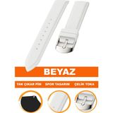 18MM-20MM-22MM-24MM Fossil-Welder-Casio-Seiko-Omega-Armani Saat Uyumlu Silikon Saat Kordonu Kayışı S01A18-11 - 18 mm - 001-Renkli