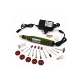 18V Ayarlanabilir Hızlı Mini Gravür ve Taşlama Makinesi Seti – 3000-18000 RPM, 0.5-3.2 mm Mandren, Çok Amaçlı Rotary Too