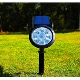 18w Led Solar Kazıklı Çim Armatür Cata Güneş Enerjili Led Işık Çim Lambası Bahçe Ağaç Çalı Duvar Aydınlatma (Amber)