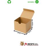 18X15X12 cm Karton Kutu – Küçük Boy E-Ticaret ve Paketleme Kutusu - 100 Adet - Kahverengi