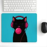18x22 cm Desenli Baskılı Mouse Pad Kaymaz Kauçuk Taban Ofis ve Home Ofis Kullanımına Uygun Komik Yazılı Tasarım Yüksek Baskı Kaliteli Küçük Boy Mouse Pad Bilgisayar Laptop Aksesuarı (Bubble Cat)