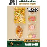 18X30 100AD Kurabiye Şeker Parti Baby Shower Doğum Günü Hediyelik Kendinden Yapışkanlı Jelatin Poşet