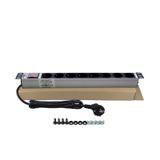 19" 1U 8'Lİ SCHUKO ANAHTARLI ALÜMİNYUM RACK KABİN GRUP PRİZİ ...