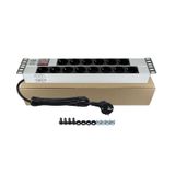 19" 2U 14'LÜ SCHUKO ANAHTARLI ALÜMİNYUM RACK KABİN GRUP PRİZİ PDU