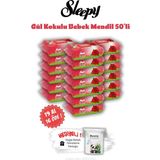 19 AL 16 ÖDE Sleepy Gül Kokulu Islak Bebek Mendil 50'li ve ROSIE