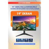 19" LCD Monitör Sesli, Hdmı, VGA Güvenlik Kameraları ile Tam Uyumlu
