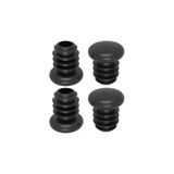 19 Mm Plastik Yuvarlak Içe Geçme Profil Tapası Sandalye Pabucu (Kutu) (4 Adet) Gri