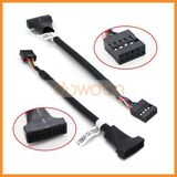 19 Pin USB 3.0 Erkek 9 Pin USB 2.0 Dişi Dönüştürücü Kablosu