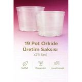 19 Pot Orkide Üretim Saksısı -2 Adet