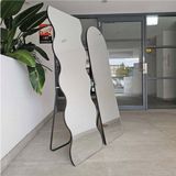 190 x 60 Oval Boy Aynası - Ayaklı Çerçevesiz Özel Tasarım Dekoratif - Pinterest Tasarım