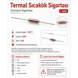 192? Derece Termik Termal Sigorta 10A Emniyet Sigortası