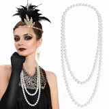 1920 Gatsby İnci Kolye – Uzun Beyaz İnci Kolye (5047)