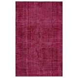 194x310 cm Atina Kırmızı Vintage Yün El Dokuma Modern Geometrik Etnik Eskitme Desenli Boho Oturma Odası Salon Yolluk Koridor Mutfak Halısı