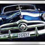 1950 Ford Klasik Araba Motifli Kanvas Tablo DBSANAT11907