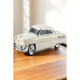 1952 Lincoln Capri Model Retro Araba Bluetooth Hoparlör Fm Radyo USB Tf Aux Destekli Speaker - Bej