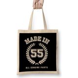 1955 Made In 55 All Genuine Parts Bez Çanta Uzun Saplı - Açık Bej - 40 X 40