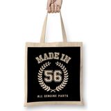 1956 Made In 56 All Genuine Parts Bez Çanta Uzun Saplı - Açık Bej - 40 X 40