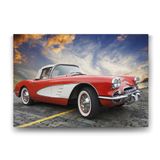 1957 Model Corvette Tablosu - 100x70cm