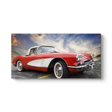 1957 Model Corvette Tablosu 60 x 30