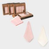 1959LV – Lovemaxx Unisex Craft Bebek Ağız Mendili Seti | 7’li Kutulu (Açık Mavi • Krem • Pembe) - Açık Pembe - 0 - 1,5 Yaş