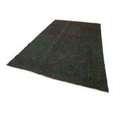 195x314 cm Kareli Kilim Yeşil Kareli Yün El Dokuma Modern Geometrik Etnik Eskitme Desenli Boho Oturma Odası Salon Yolluk Koridor Mutfak Halısı