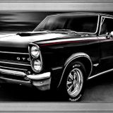 1965 Pontiac GTO Klasik Araba-2 Motifli Kanvas Tablo DBSANAT1213713