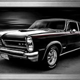 1965 Pontiac GTO Klasik Araba Motifli Kanvas Tablo DBSANAT12058