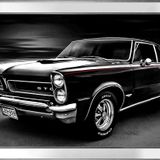 1965 Pontiac GTO Klasik Araba Motifli Kanvas Tablo DBSANAT12059