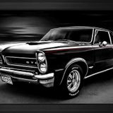 1965 Pontiac GTO Klasik Araba Motifli Kanvas Tablo DBSANAT12061