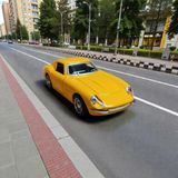 1966 Ferrari Sarı 275 Gtb Metal Diecast Çek Bırak Model Araba