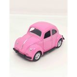 1967 Volkswagen Classical Beetle Cast Car 1:32 Metal Çek Bırak Araba 8 cm - Pembe