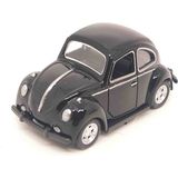 1967 Volkswagen Classical Beetle Cast Car 1:32 Metal Çek Bırak Araba 8 cm - Siyah