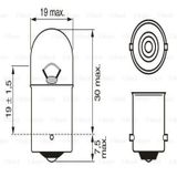 1987302928 Ampul Eco 12v 67 Park R5w Ba15s 10 Adet