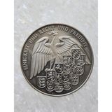 1991 Almanya Hatıra 5 Mark Madalya. 4cm Boyutunda Tertemiz Durumda. Eyalet Armalı