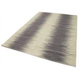 199x292 cm Degrade Kilim Bej Çizgili Yün El Dokuma Modern Geometrik Etnik Eskitme Desenli Boho Oturma Odası Salon Yolluk Koridor Mutfak Halısı