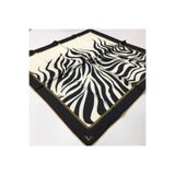 19V69 ITALIA Gold Siyah Beyaz Twill Eşarp Black Seri 90x90 Cm Eşarp Askısı Ve Hediyelik Seti Ile Birlikte