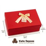 19X24x11 Cm Hediye Kutusu-Kırmızı