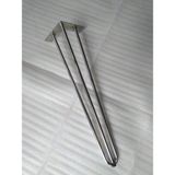 1ADET-Metal Firkete Ayak, Gümüş Renk Kaplama, Masa Ayakları, Sehpa Ayakları-NFA1 - 38,5 cm