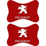 1Araba 1Ev 2'li Set Peugeot Araçlarla Uyumlu Ortopedik Oto Boyun Yastığı - Kırmızı