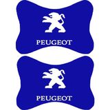 1Araba 1Ev 2'li Set Peugeot Araçlarla Uyumlu Ortopedik Oto Boyun Yastığı - Mavi