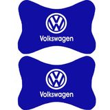 1Araba 1Ev 2'li Set Volkswagen Araçlarla Uyumlu Ortopedik Oto Boyun Yastığı - Mavi