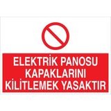 1Beyaz Reklam Elektrik Panosu... Uyarı Tabelası - 70x100 Foreks - PAN18
